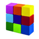 Wooden Colored Cubes 35mm