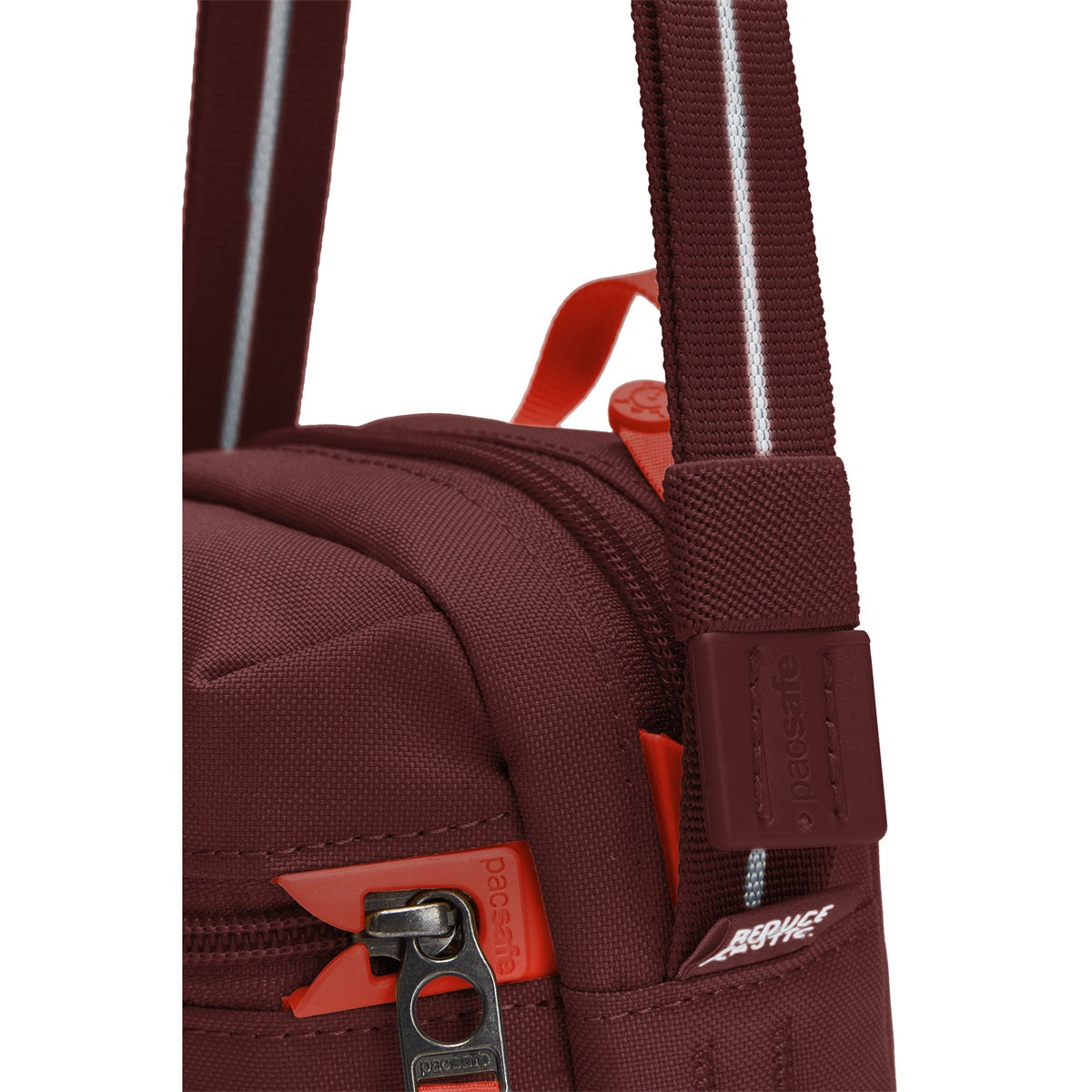 Pacsafe Go Micro Crossbody Garnet Red