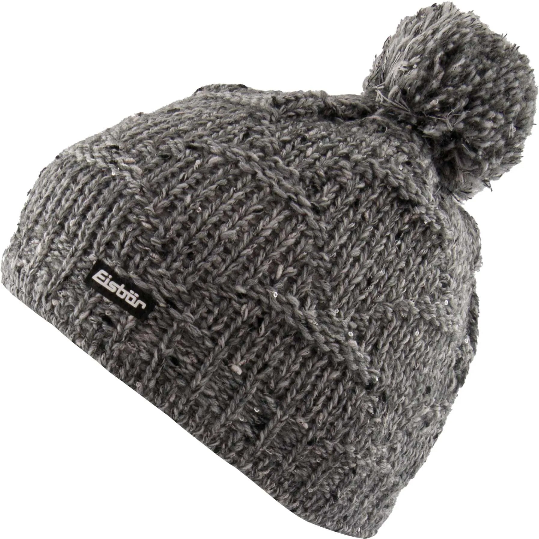 Gorro de invierno eisbär wms netta pompon gris