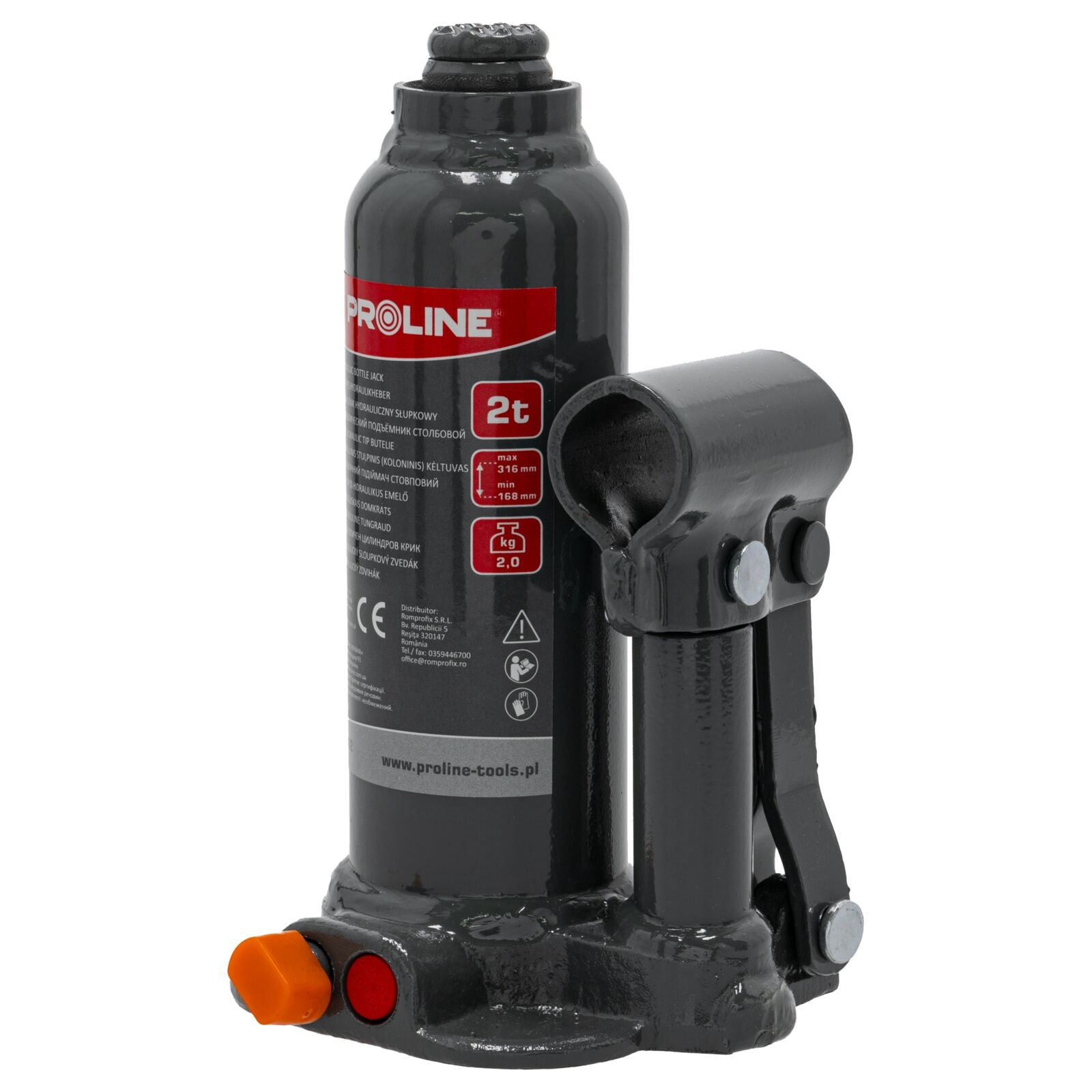 Хидравличен стълбов крик 2t 181-345 mm 2,5 kg Ce Proline