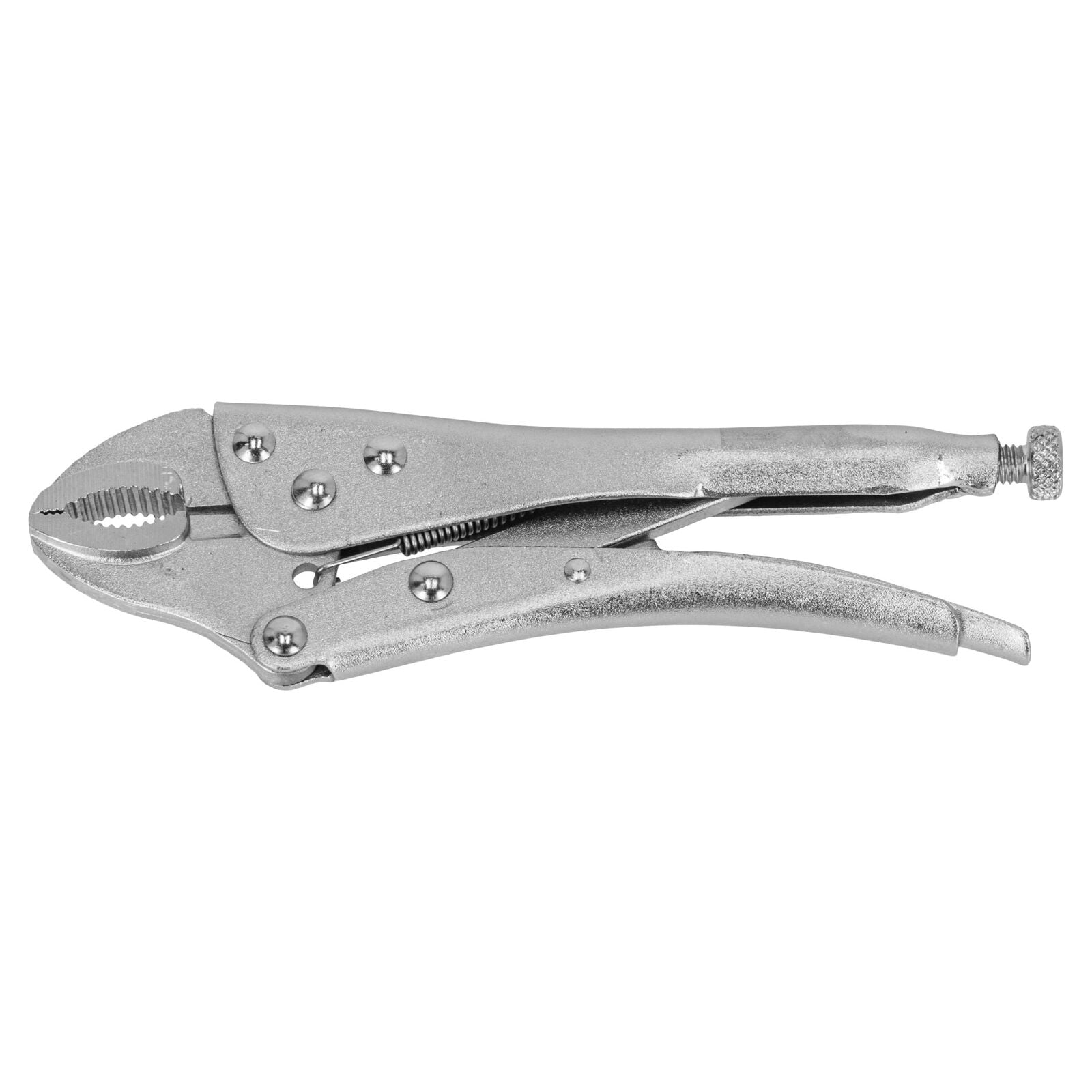 Lock Grip Pliers 250 Mm. Rounded Jaws. Pliers Nickel Plated.