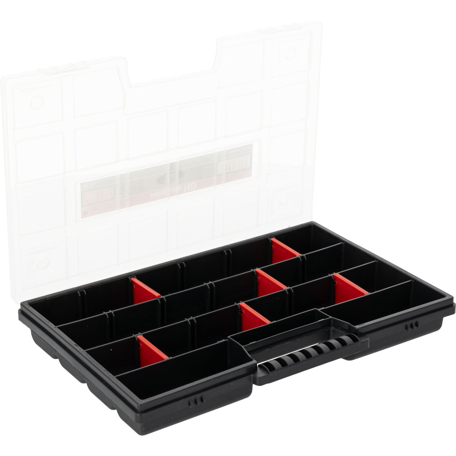 Organizér úložného boxu s rukoväťou 23 priehradiek 3,5 x 19,5 x 29 cm Proline Hd