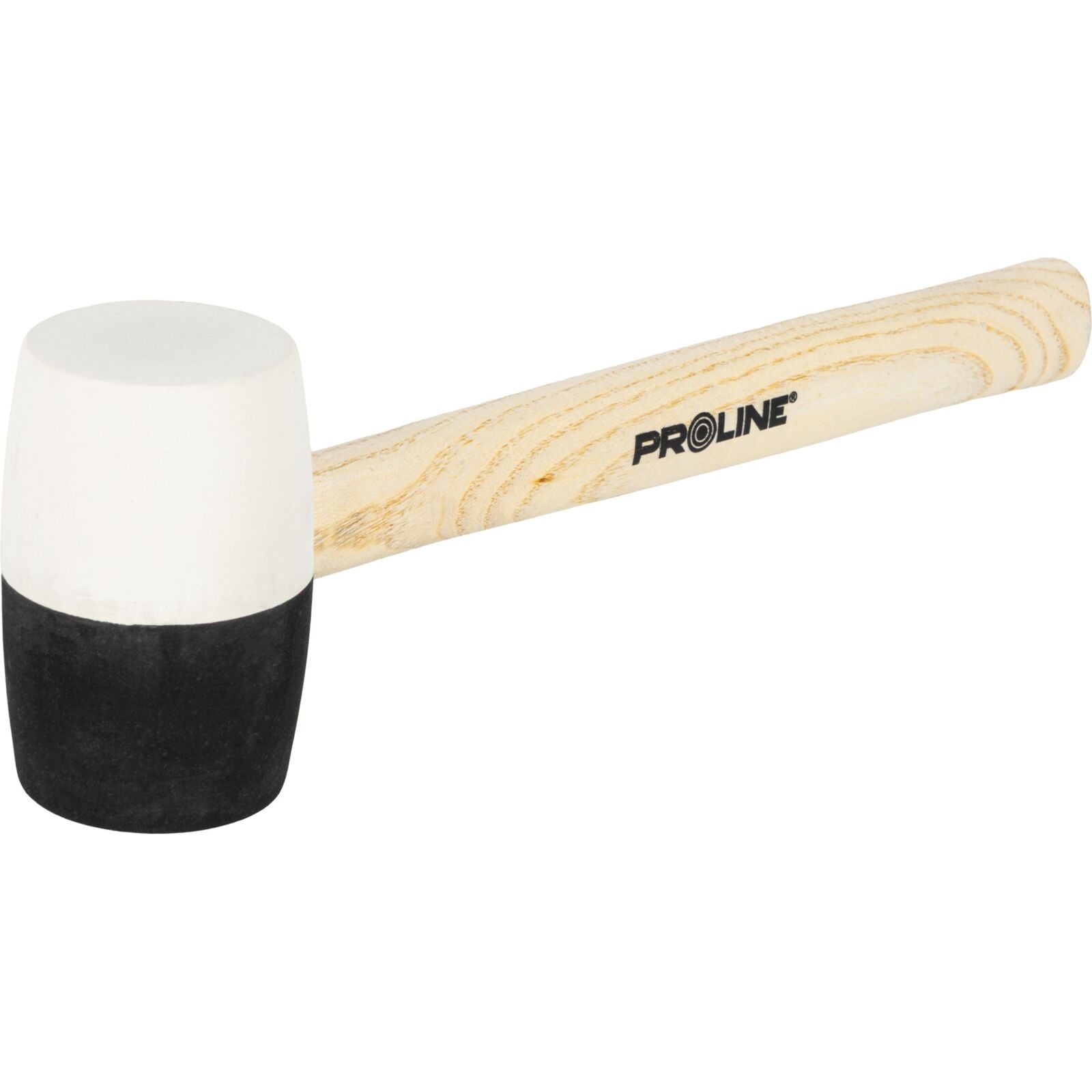 Rubber Mallet 580g Black-white Wooden Handle Proline