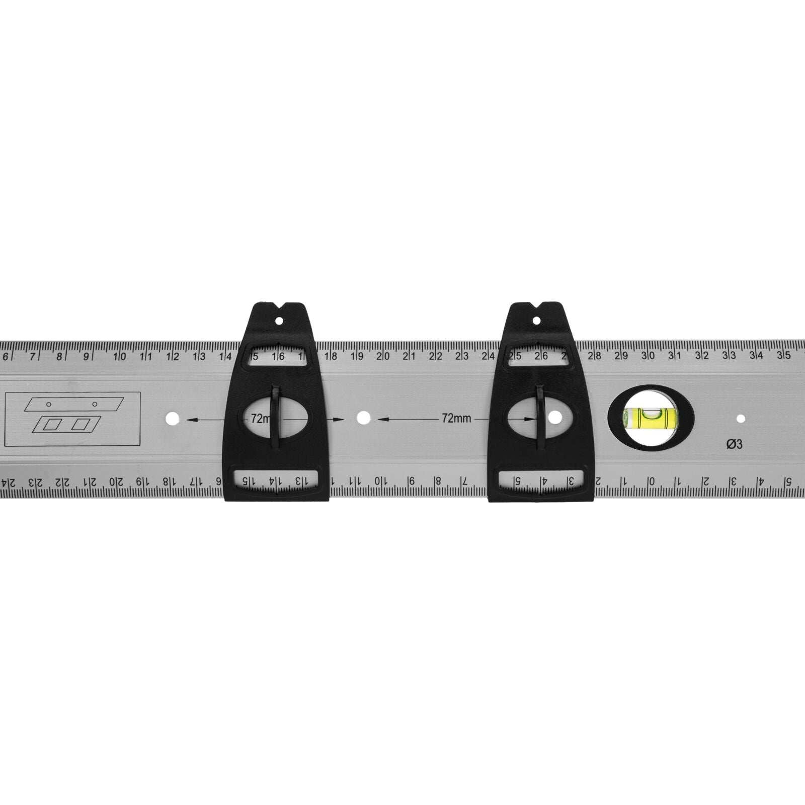 Universal Ruler 600 Mm Aluminum Proline
