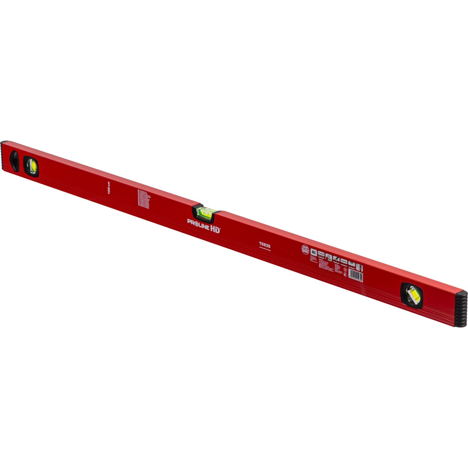 Poziomnica aluminiowa 100 cm stal nierdzewna magnetyczna 2 magnesy malowana proszkowo Kapro
