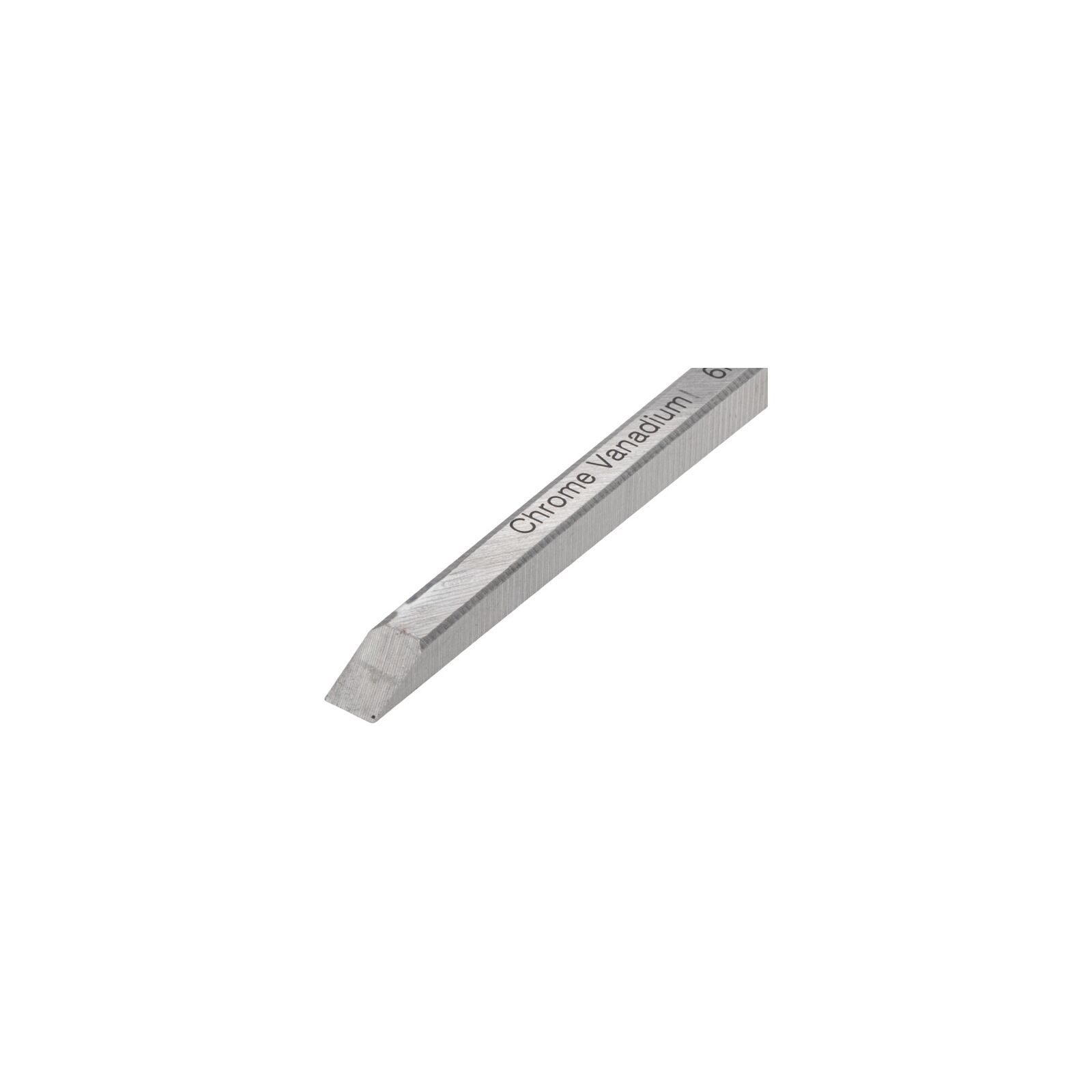 Flacher Holzmeißel 6 mm Chrom-Vanadium 60 HRC Verbundgriff (TPR) rutschfeste Oberfläche Proline