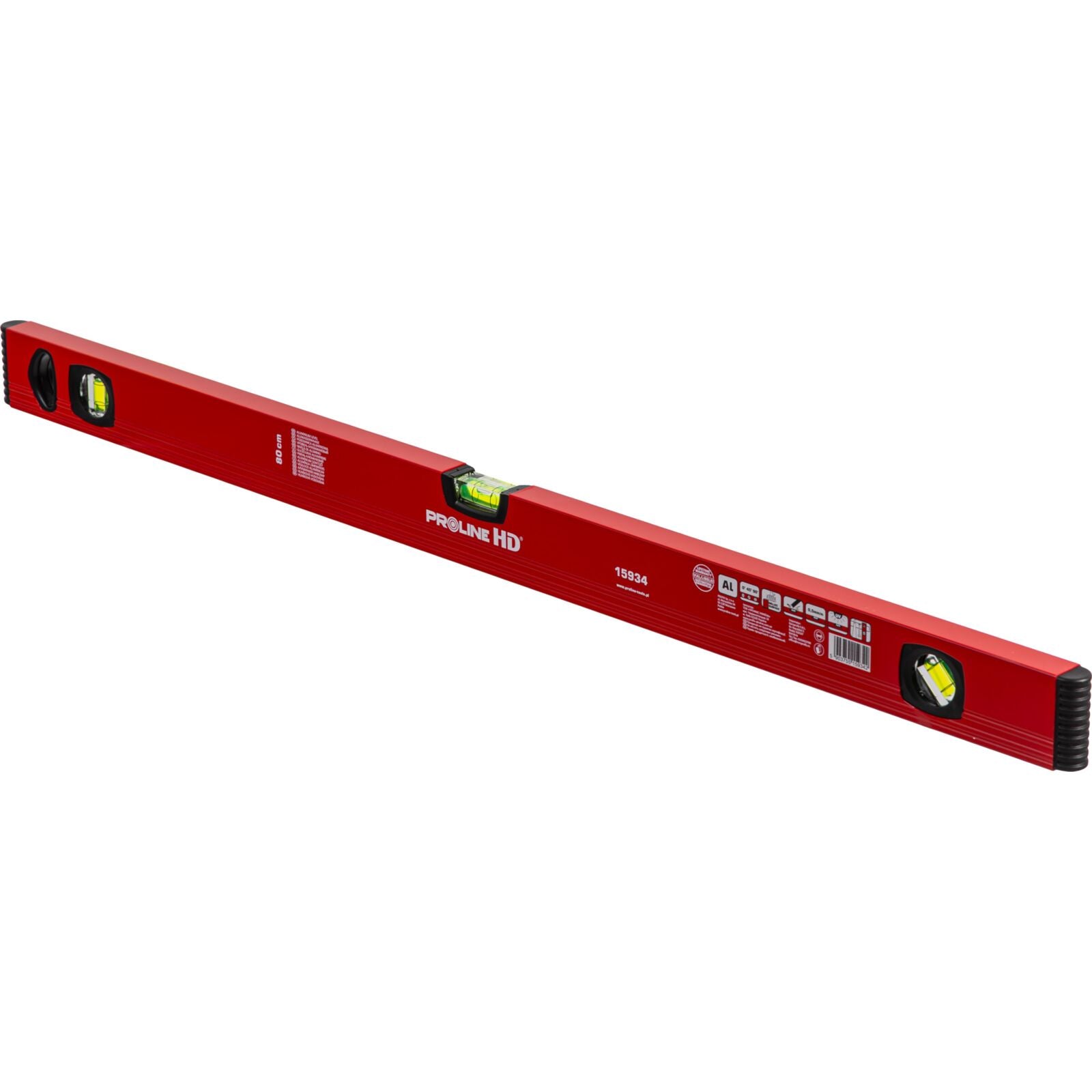 Poziomica Aluminiowa 80 cm Stal nierdzewna Magnetyczna 2 magnesy Kapro malowana proszkowo