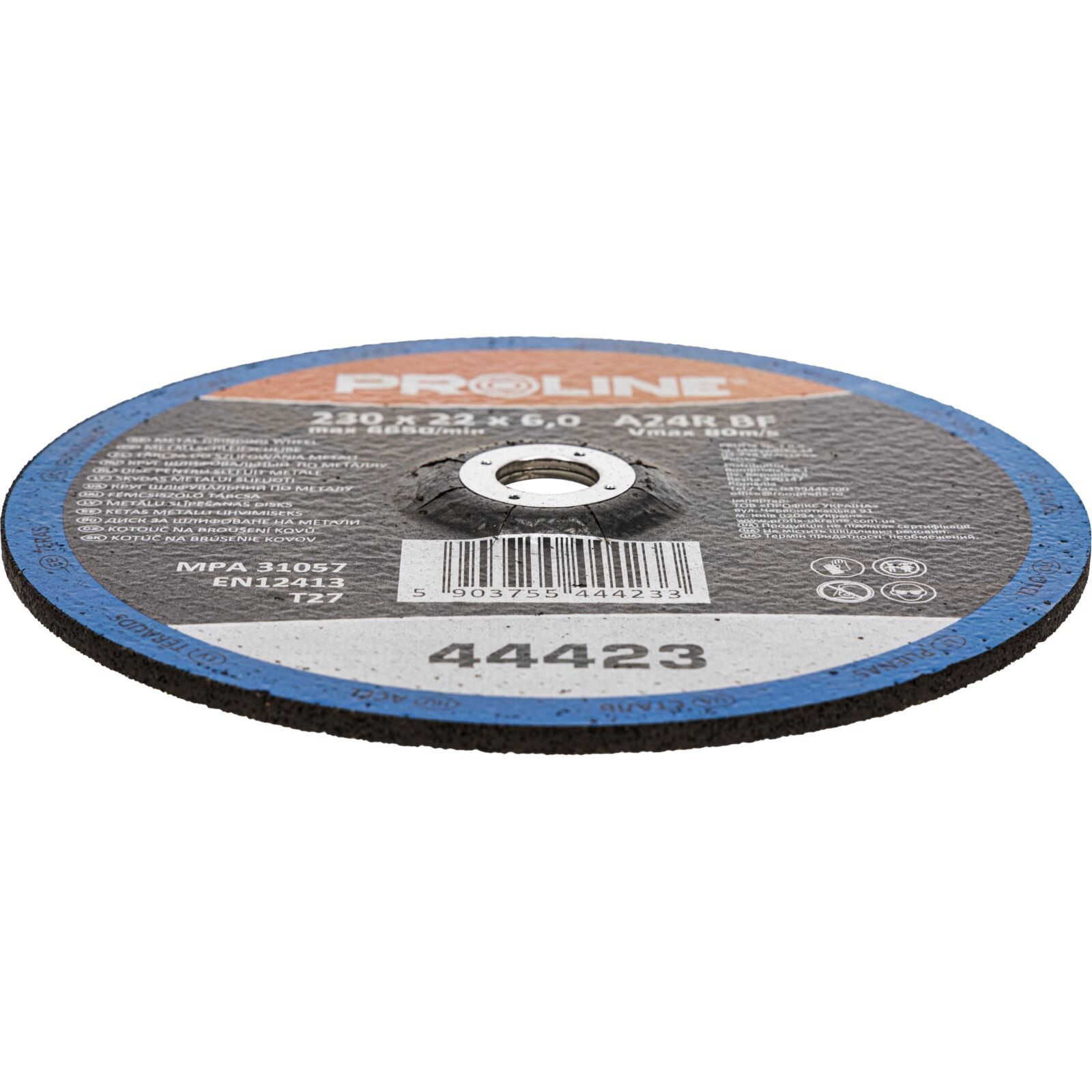 Disco de moagem para metal 230 x 6 mm 22a24r Proline