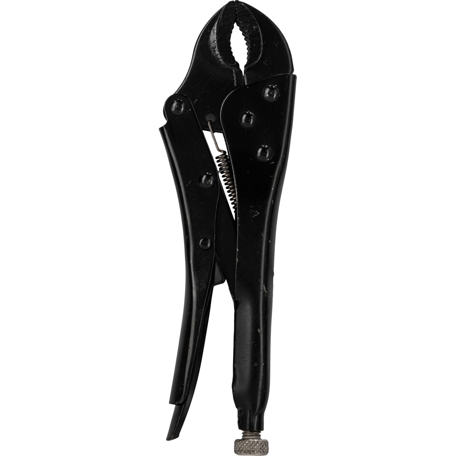 Selbstklemmende Zange, 250 mm, runde Backen, schwarz vernickelt, Einstellschraube Proline