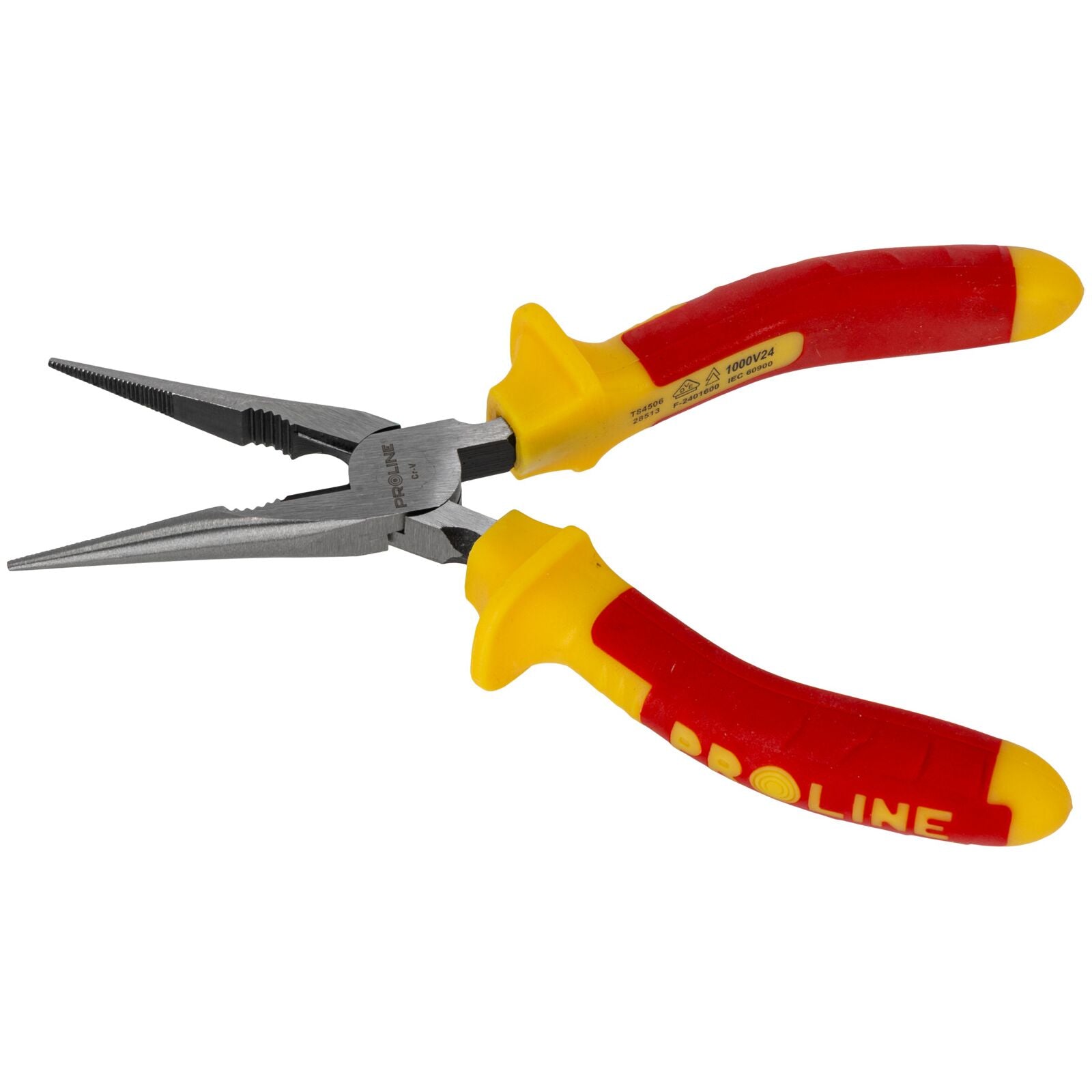 Alicate de ponta plana mandíbula arredondada 160 mm 1000v com cortador texturizado proline