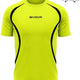Тениска за бягане Unisex Givova Running Fluo Yellow-black Yellow/black