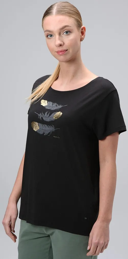 Women's T-shirt Loap Asika Blk Black