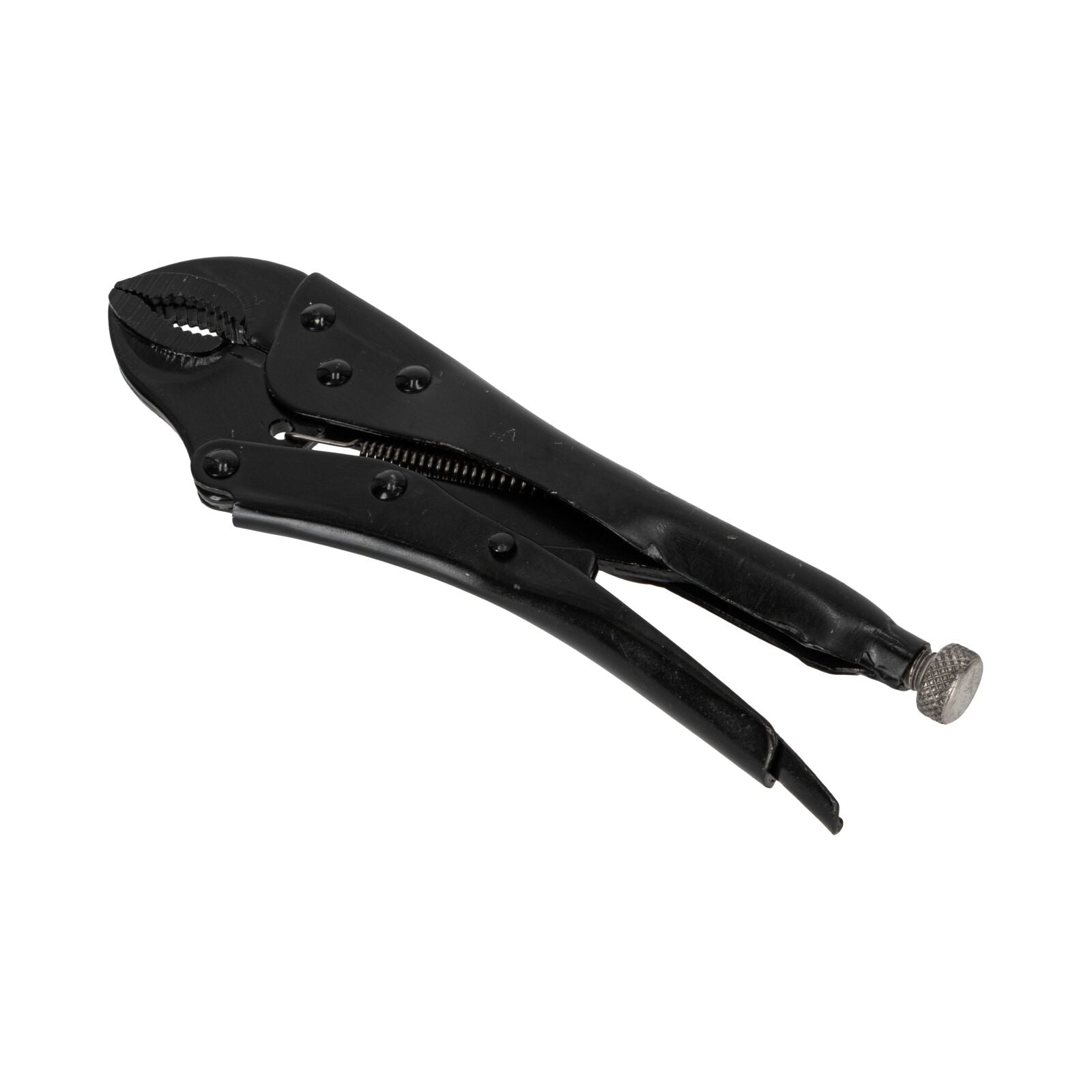 Selbstklemmende Zange, 250 mm, runde Backen, schwarz vernickelt, Einstellschraube Proline