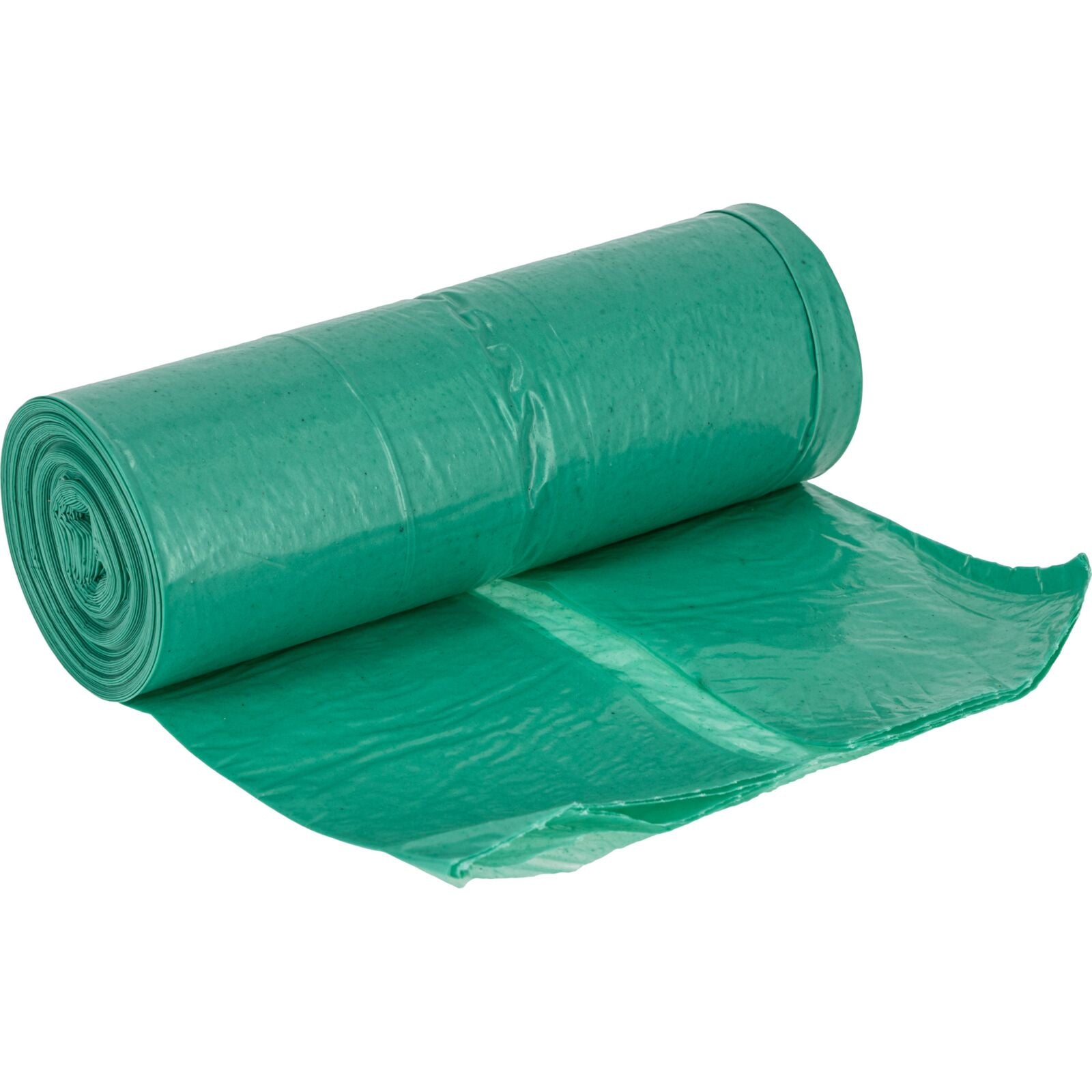 Торби за боклук 120 l Ldpe зелени 10 бр. на ролка 8 пакета Proline