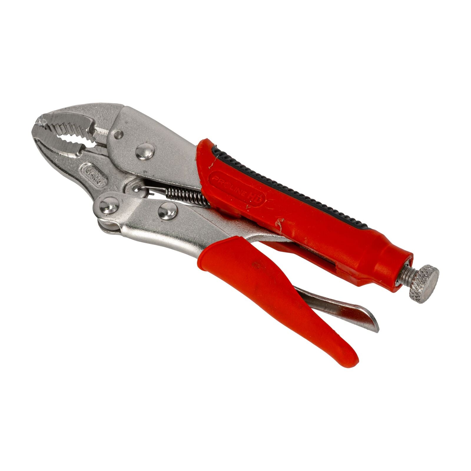 Locking Pliers 180 Mm Round Jaws Rubberized Grip Proline