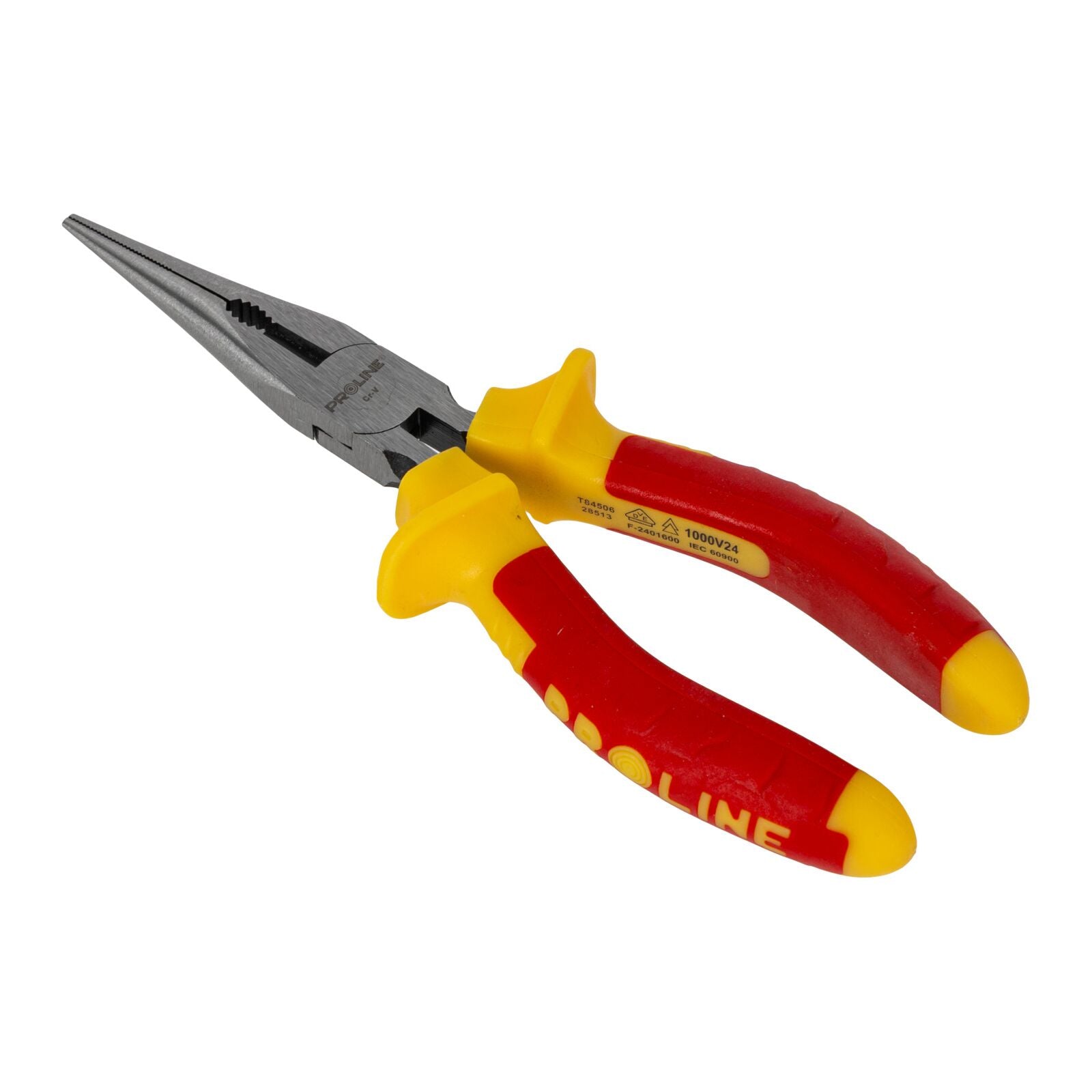 Alicate de ponta plana mandíbula arredondada 160 mm 1000v com cortador texturizado proline