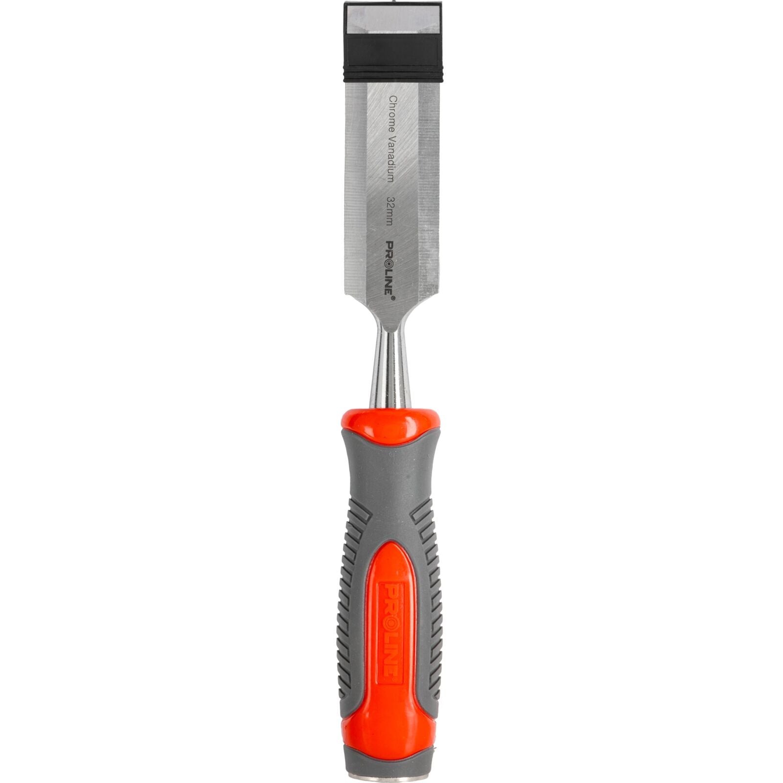 Wood Chisel 32 Mm Flat Reinforced Chrome-vanadium 60 Hrc Composite Handle (tpr) Non-slip Surface Proline