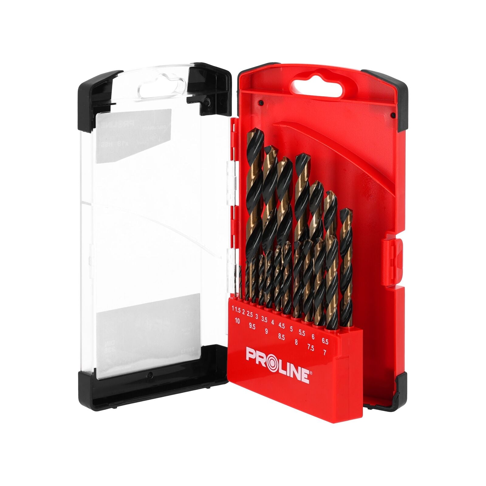 Set Punte Per Metallo 19 Pezzi Punta Elicoidale Hss Din338 (1-10) Proline