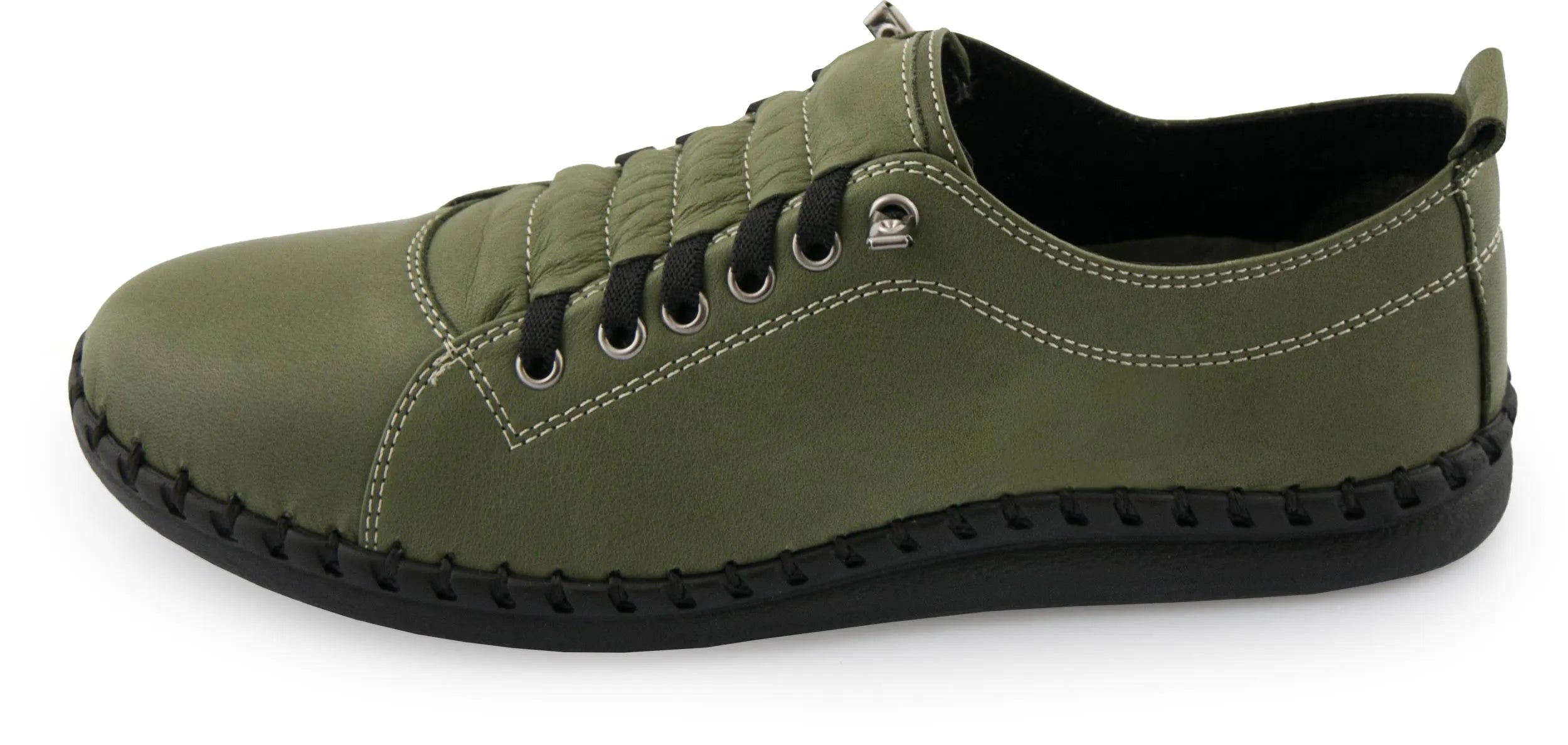 Bróga Leathar na mBan Nell M6019 Dark Olive Green