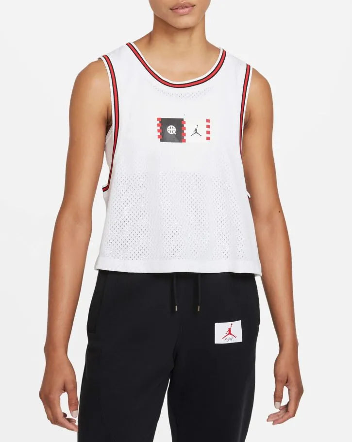 T-shirt Nike Air Jordan per ragazze Multi Bianca