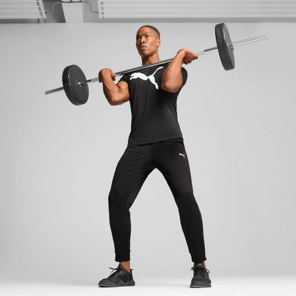 Heren Puma Ess Solid Big Cat Tee zwart