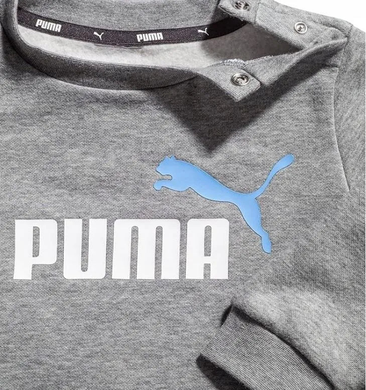 Conjunto infantil puma jr. Conjunto jogger mini gatos gris jaspeado 68