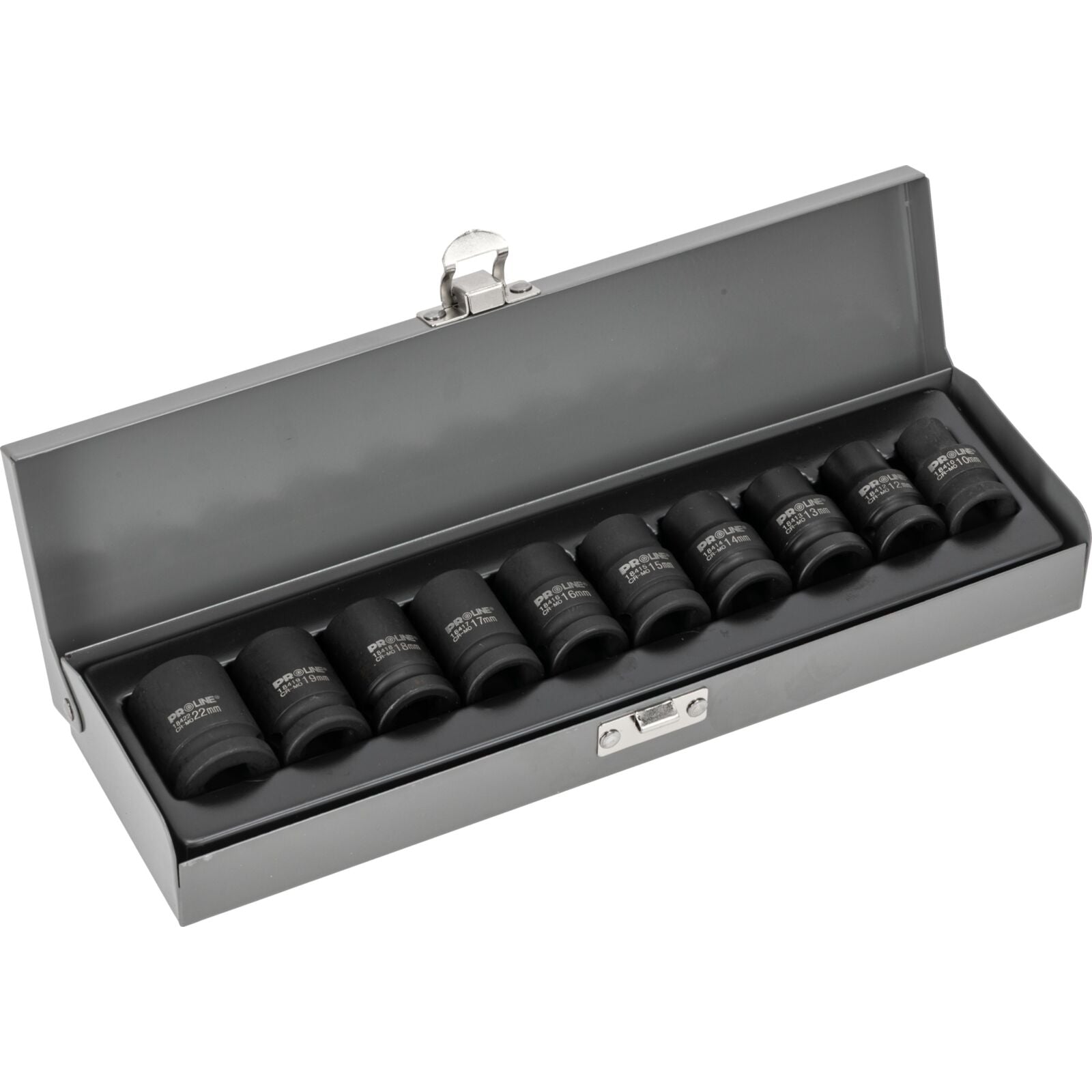 Set Bussole A Percussione 10 Pz 1/2 10-22 Mm Cr-mo Proline