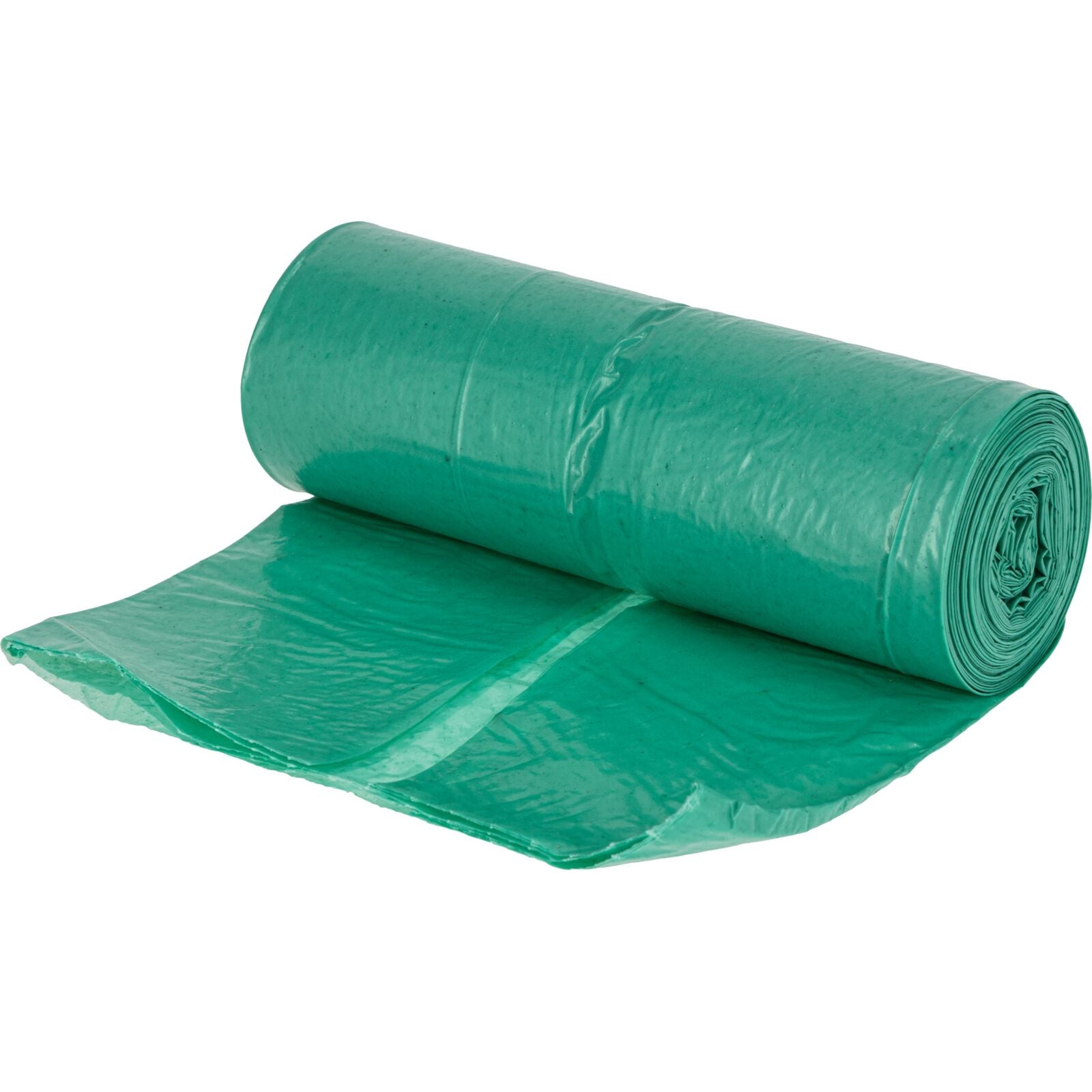 Торби за боклук 120 l Ldpe зелени 10 бр. на ролка 8 пакета Proline