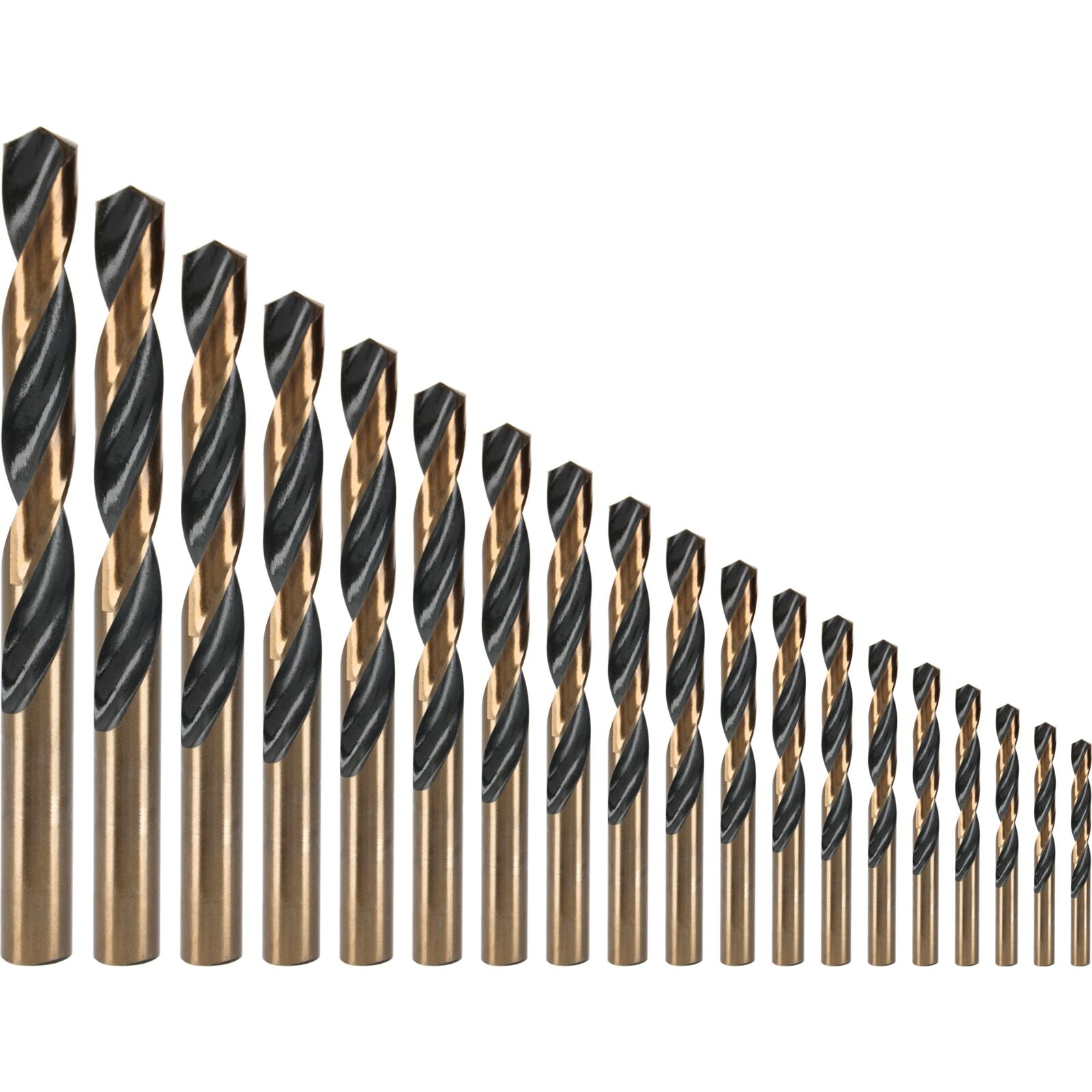 Set Punte Per Metallo 19 Pezzi Punta Elicoidale Hss Din338 (1-10) Proline