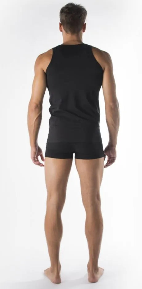 Herren Fila Tank Top Schwarz S