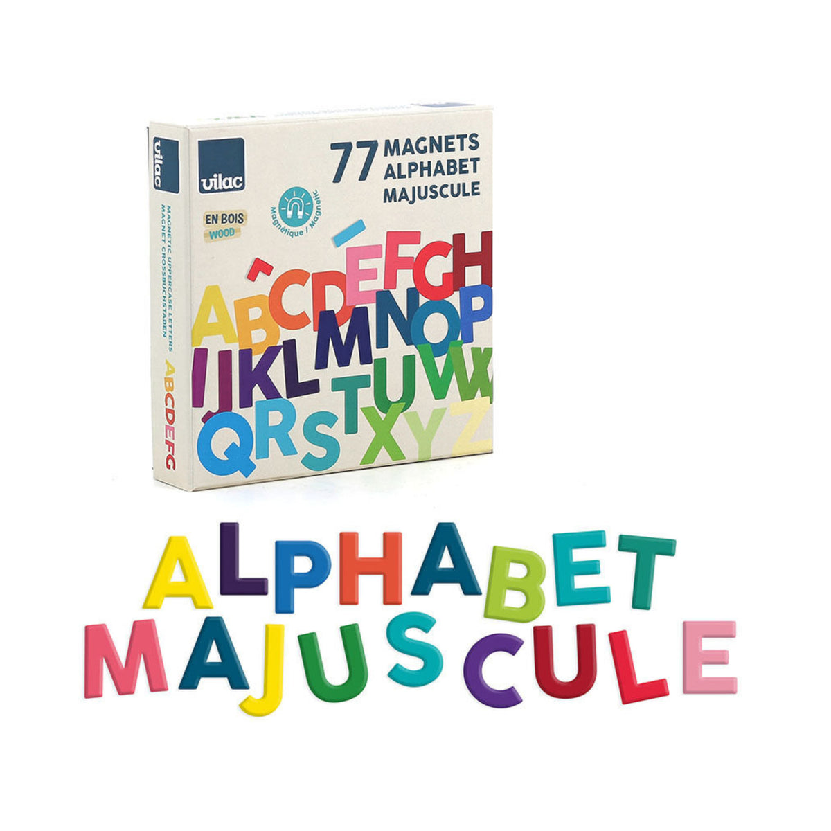 Vilac Wooden Magnetic Alphabet