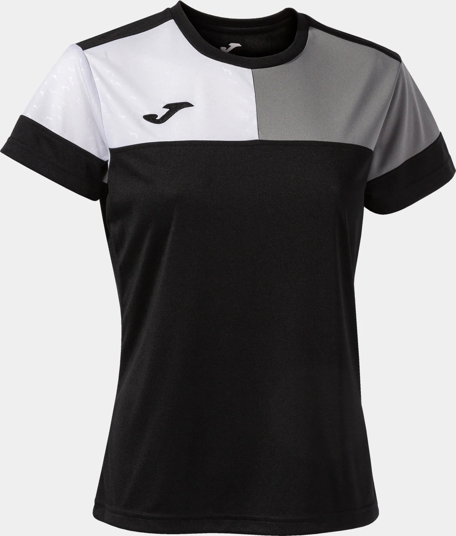Camiseta feminina joma camiseta manga preto-cinza preto/cinza xs