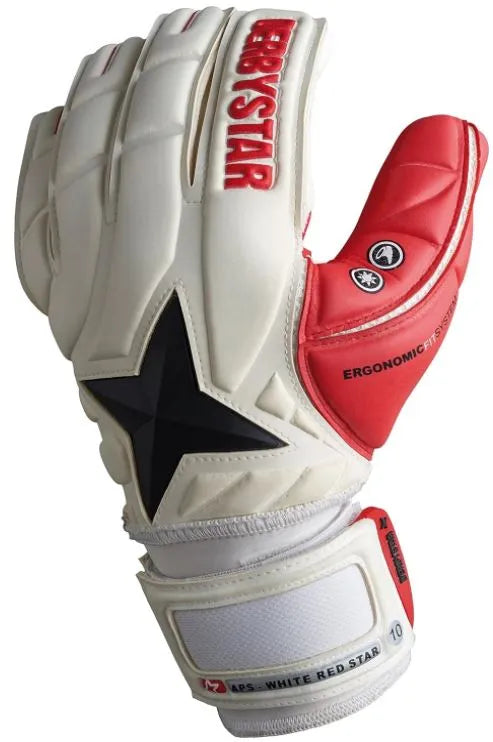 Goalkeeper Gloves Derbystar Aps White Red Star White