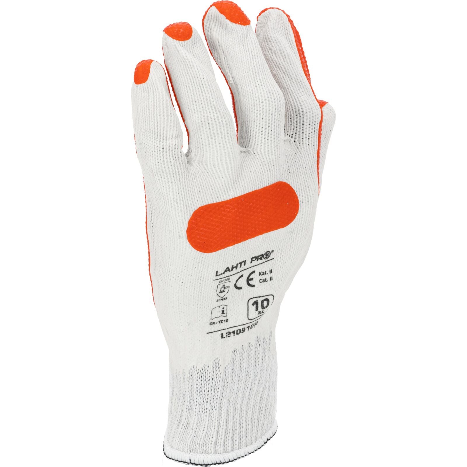 Gloves Latex Red-white L210910p 12 Pairs 10  Ce Lahti
