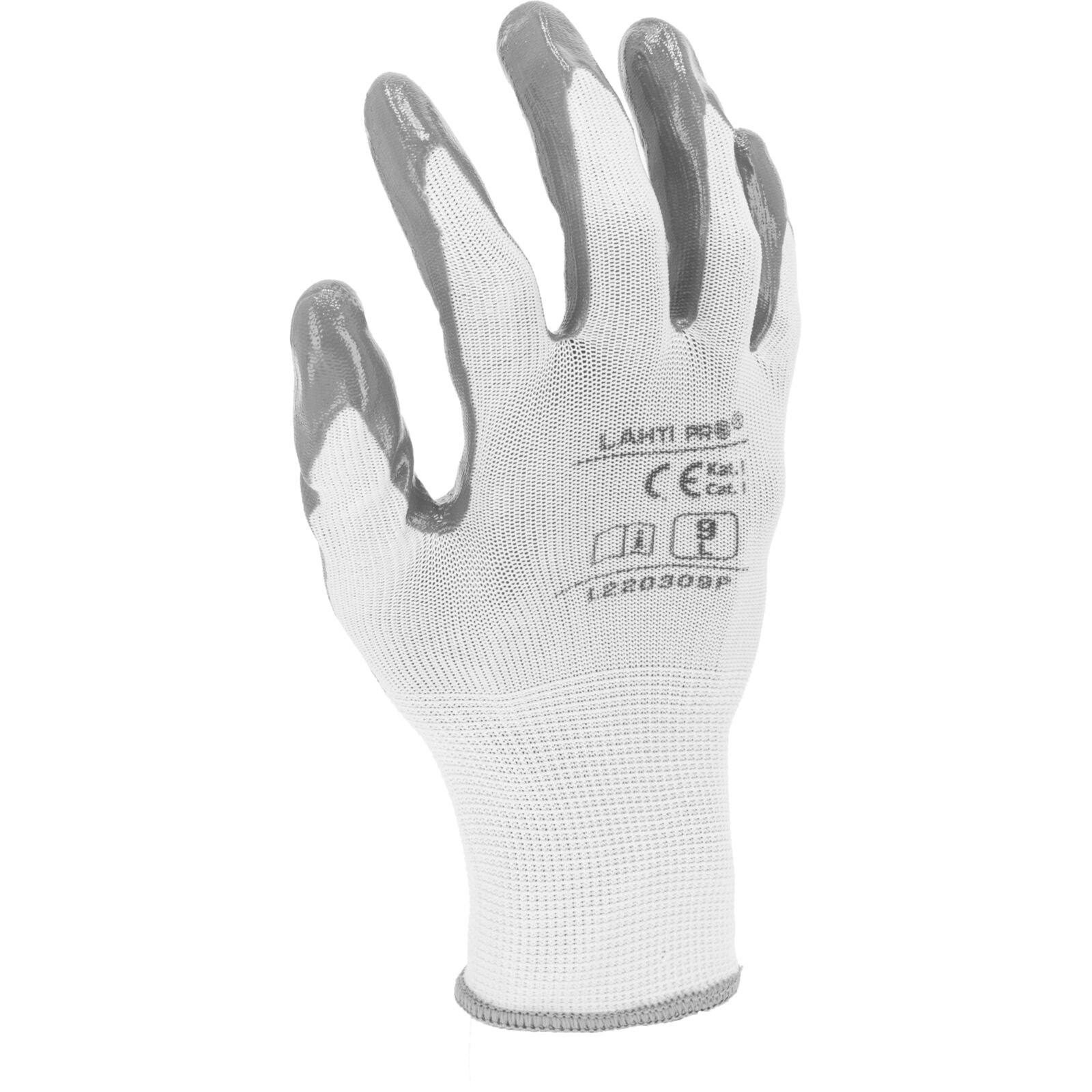 Rukavice Nitril Šedobílé L220308 P 12 párů 8 Ce Lahti