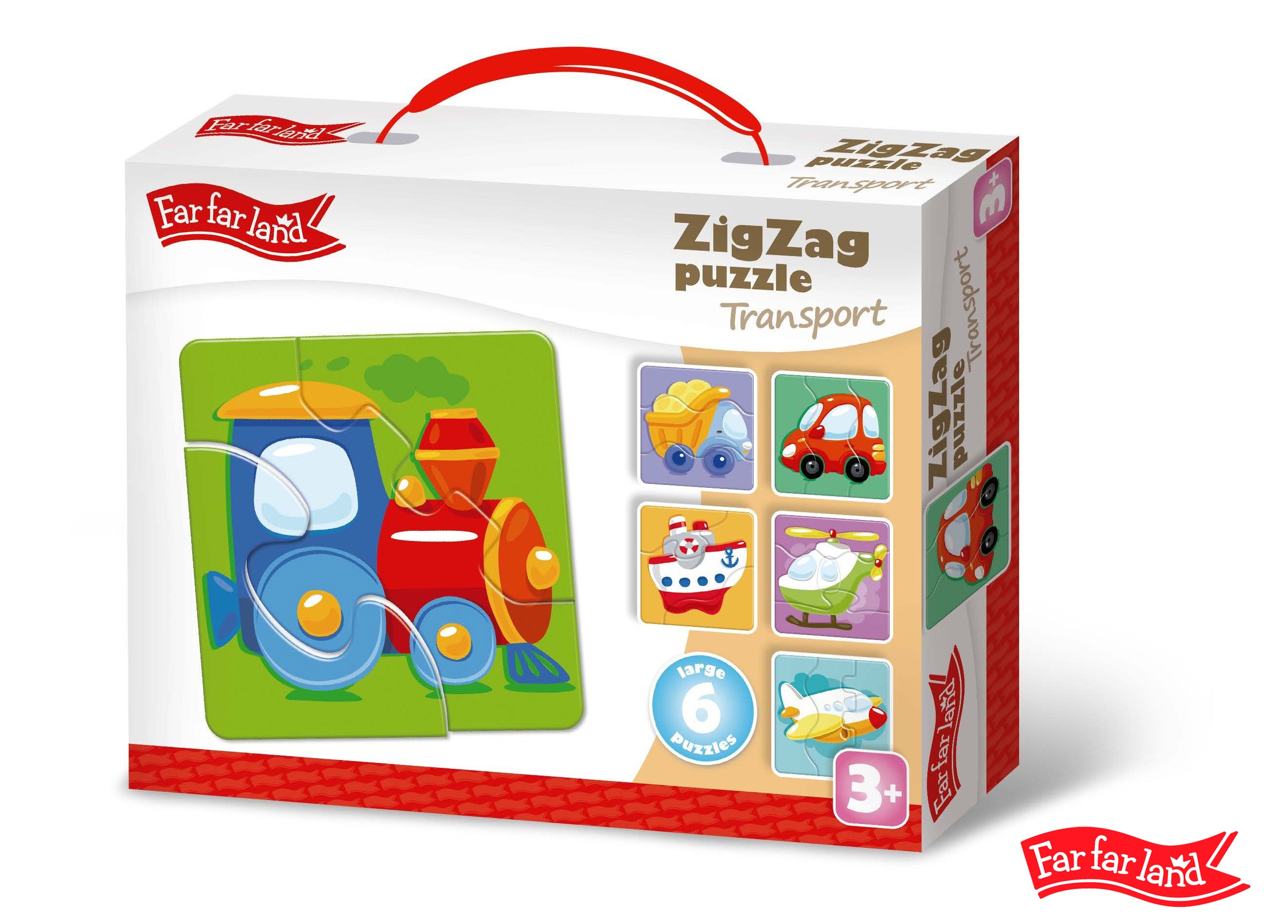 Puzzle Far Far Land Zygzak w prawo 6 zdjęć