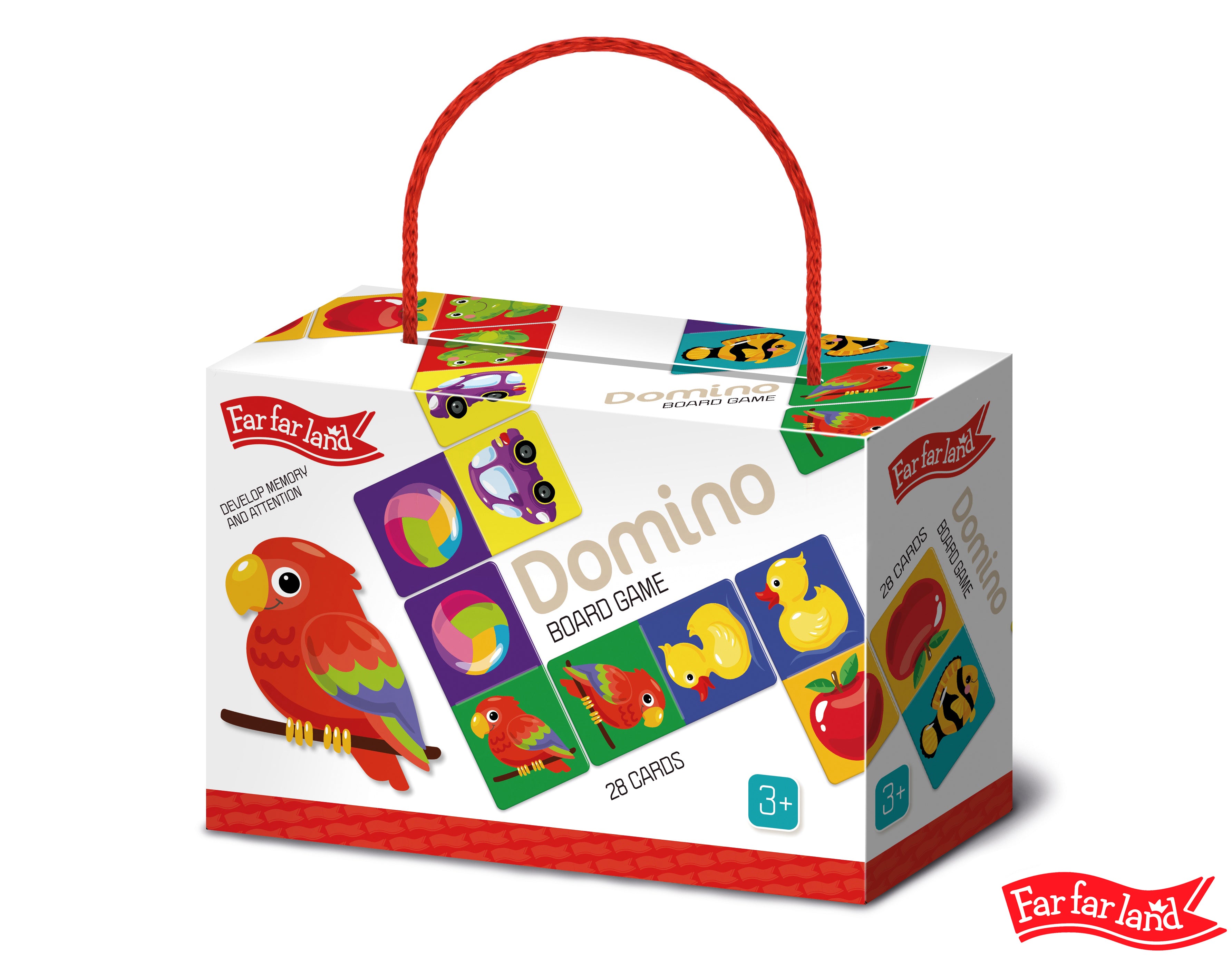 Far Far Land Domino colorat cu imagini 28 de cărți