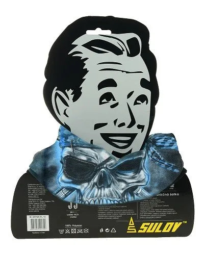 Scairf spóirt le lomra sulov gorm