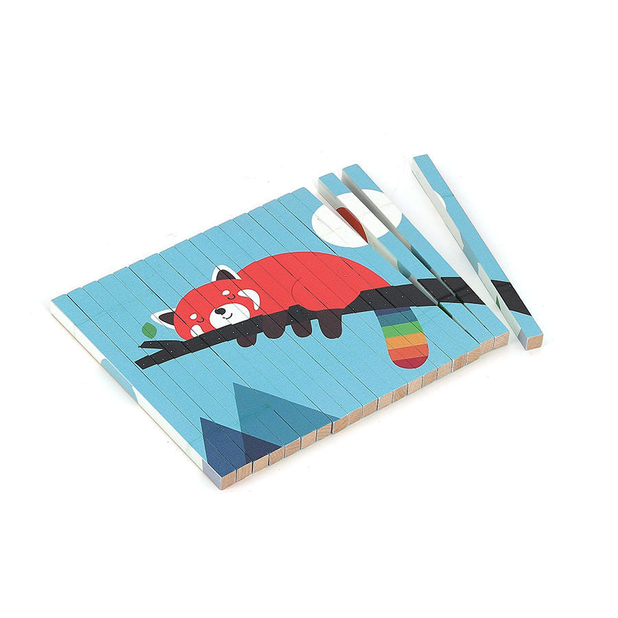 Vilac Puzzle 4d Madera Animales