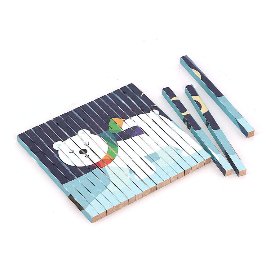Vilac Puzzle 4d Madera Animales