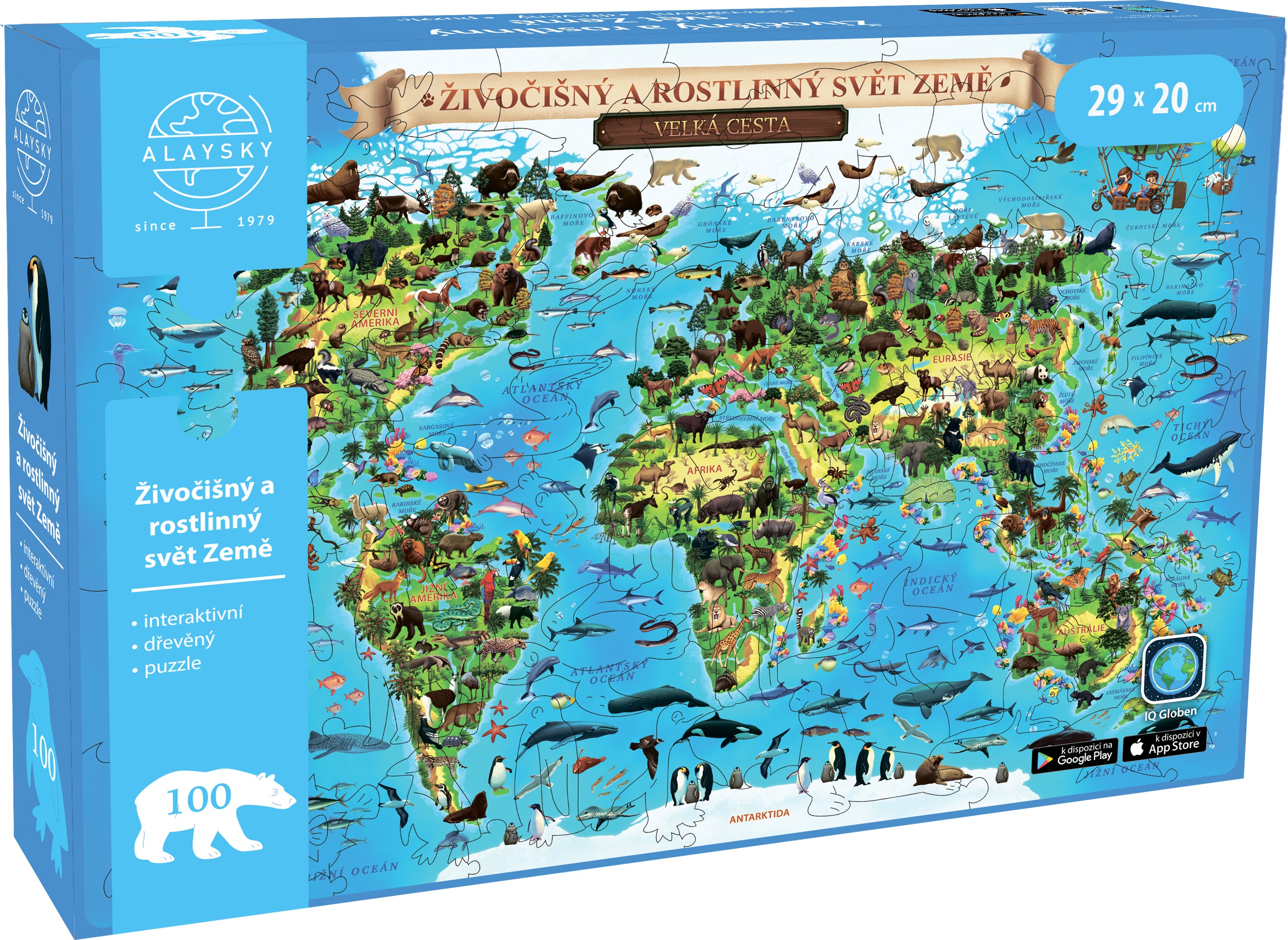 Alayskys interaktives Holzpuzzle Flora & Fauna A4 Ar Cz 100