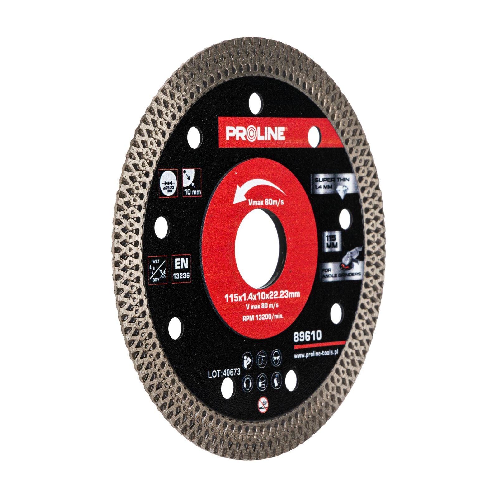 Диамантен режещ диск 115*1.4*10*22.23 Proline