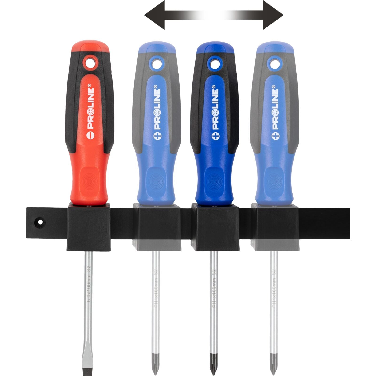 Set de șurubelnițe din 8 piese S2 Steel Hrc 59 Ergonomic Soft-touch Magnetic Crestat și Phillips Proline
