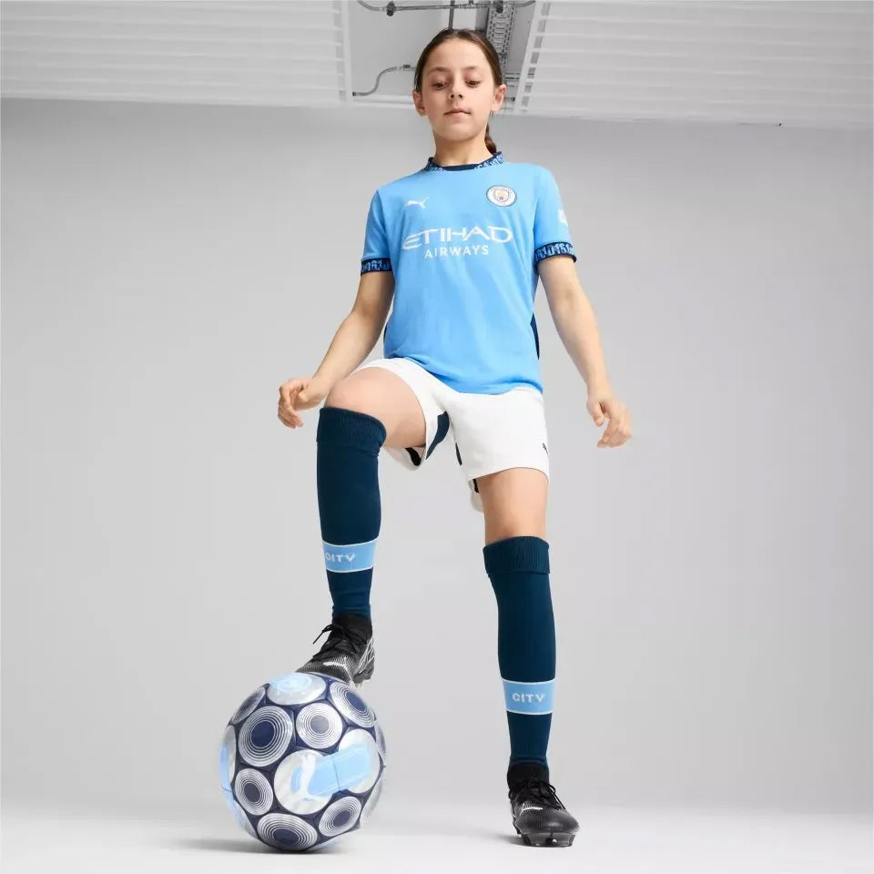 Maillot Enfant Puma Manchester City Jr Rp Domicile Bleu Clair