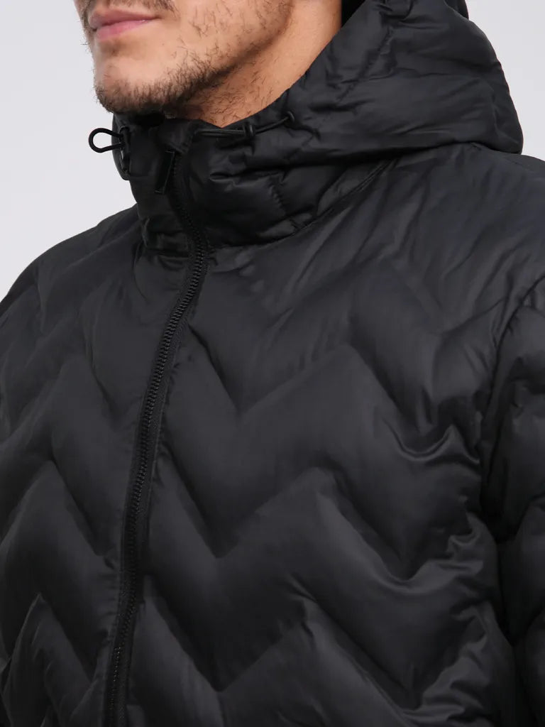 Herren Winterjacke Loap Itemo Schwarz