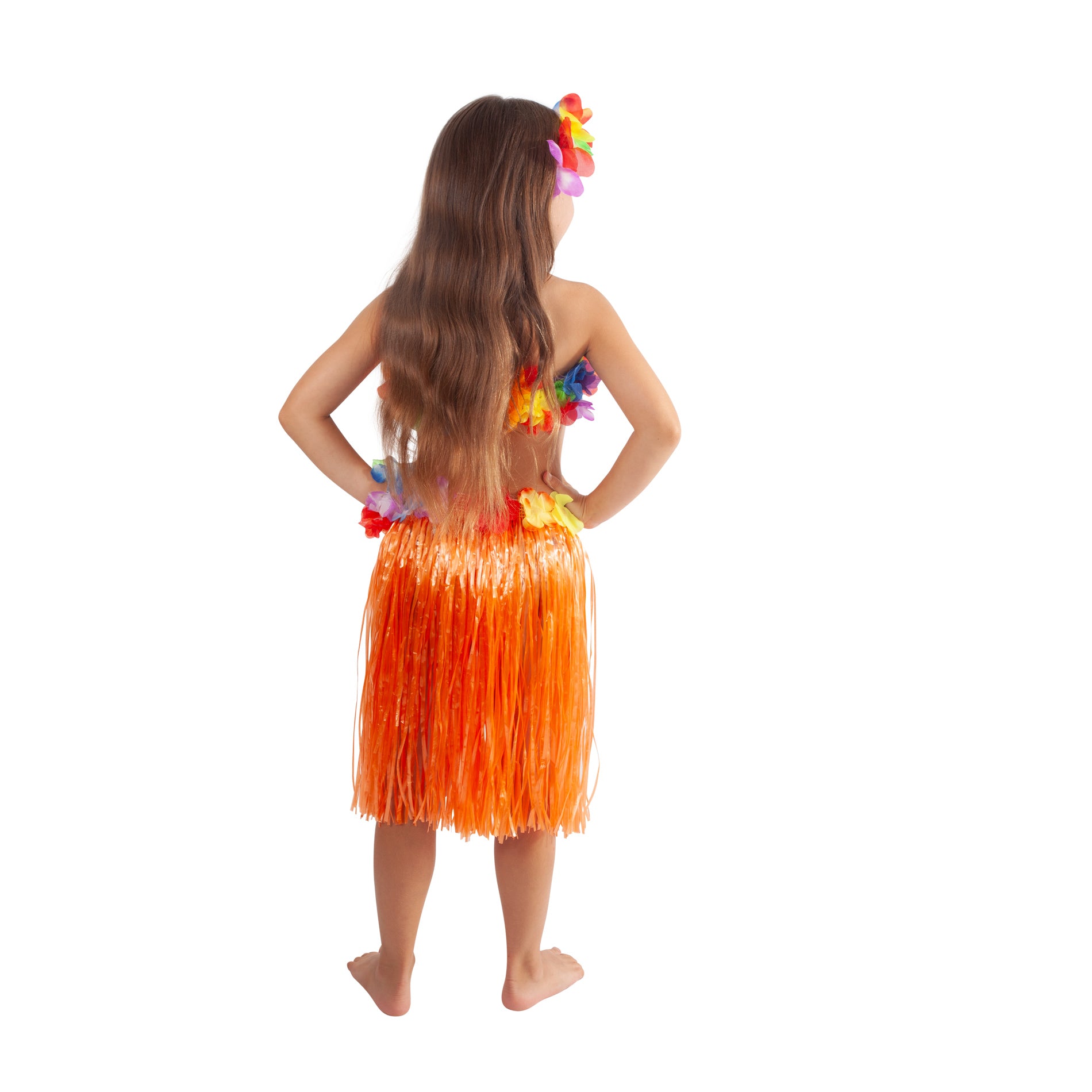 Der Kinderrock Hawaii Orange 45 cm