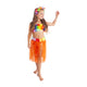 Der Kinderrock Hawaii Orange 45 cm