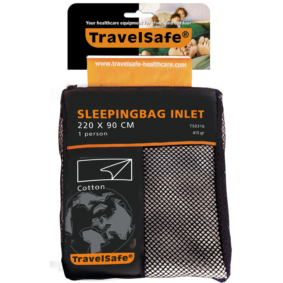 Bawełniana koperta z wlotem do śpiwora Travelsafe
