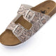 Дамски чехли Mediline Arco Snake Silver Beige