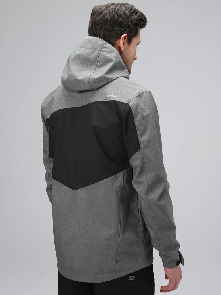 Herre Softshell Jakke Loap Ladan Gry-blk Grå